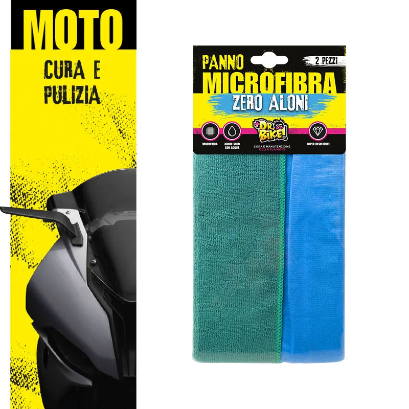 KIT PANNO MICROFIBRA ZERO ALONI CON PANNO SPECIALE EXTRA DR.BIKE