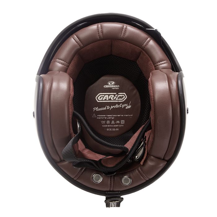 Gari Motorcycle G03X Casco aperto in fibra di vetro