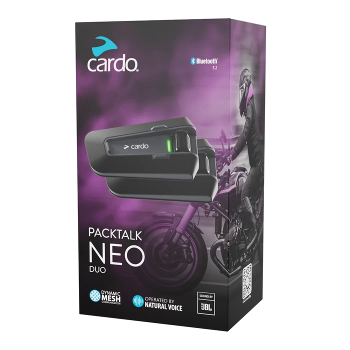 INTERFONO CARDO PACKTALK NEO DUO DYNAMIC MESH IMPERMEABILE IP67