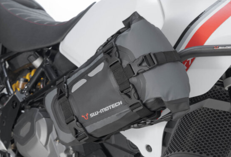 Borsa posteriore Drybag 80 8 l. Grigio/Nero. Impermeabile.