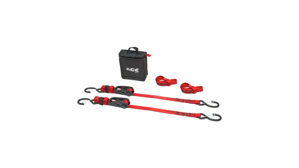 ACE BIKES SET CINGHIE DI FISSAGGIO RAPIDO CON CRICCHETTO MOTO RATCHET KIT PRO