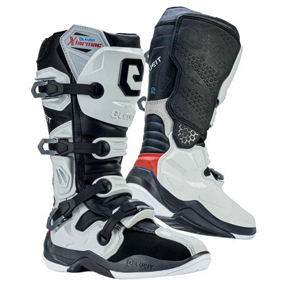 STIVALE ELEVEIT ENDURO X TARMAC OFF ROAD BIANCO NERO