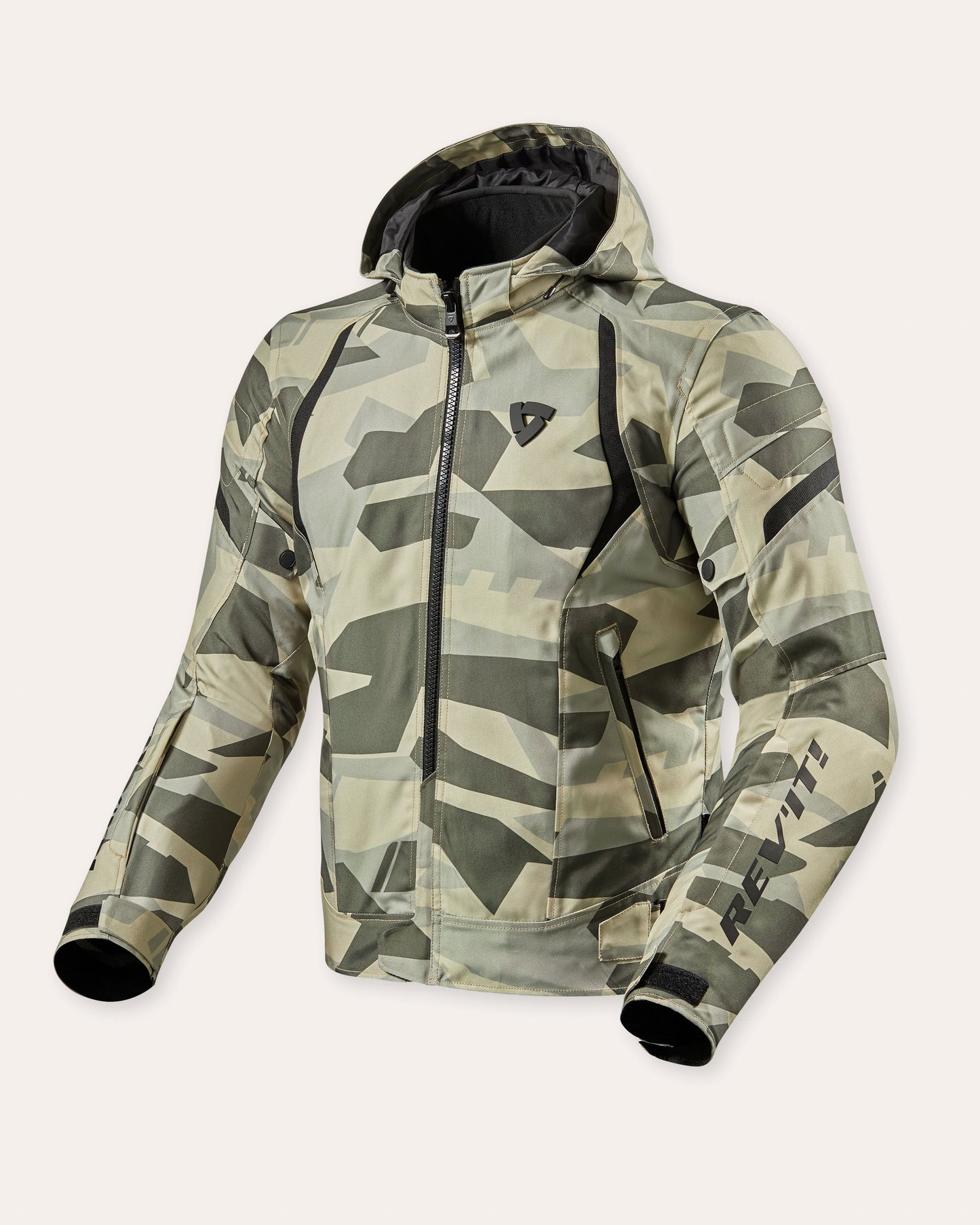 Giacca moto Rev'it! Flare 2 camo light green militare