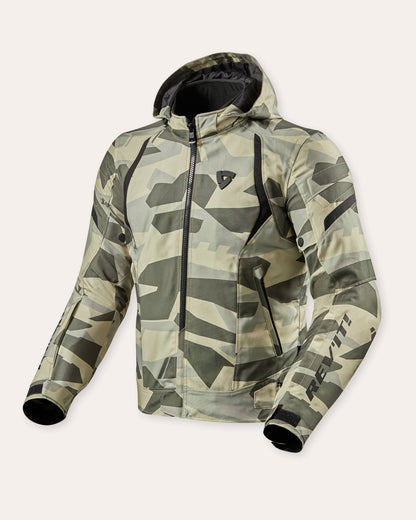 Giacca moto Rev'it! Flare 2 camo light green militare