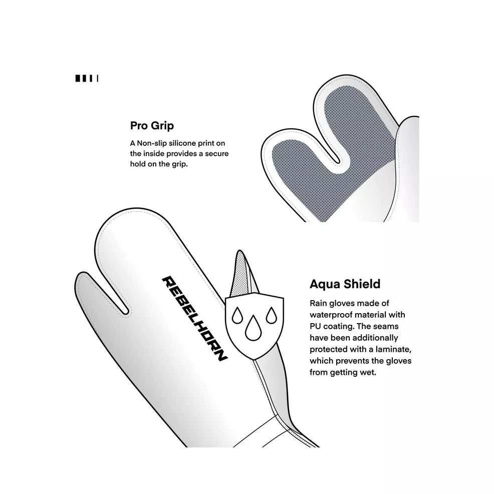 SOVRA GUANTO ANTIPIOGGIA LAMINATO BOLT RAIN GLOVES  REBELHORN