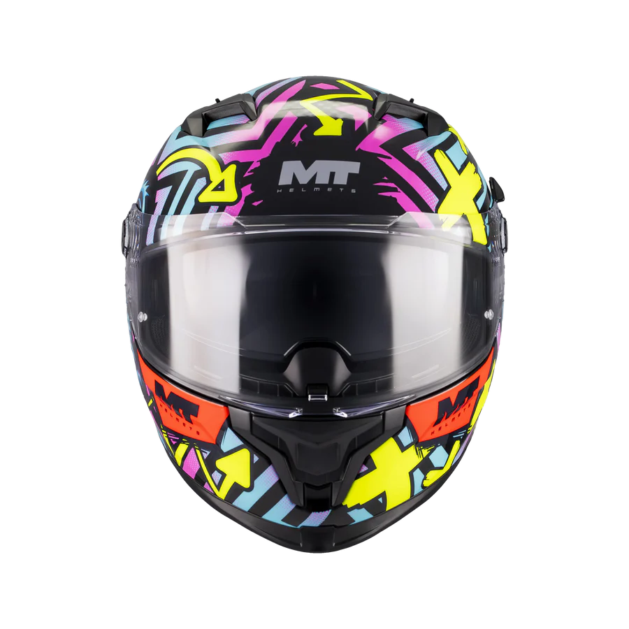 CASCO MT HELMET INTEGRALE BRAKER SV CON SPOILER POSTERIORE CRAZY TEDDY