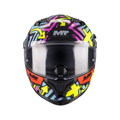 CASCO MT HELMET INTEGRALE BRAKER SV CON SPOILER POSTERIORE CRAZY TEDDY