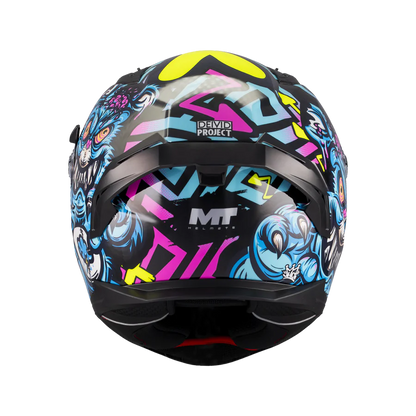 CASCO MT HELMET INTEGRALE BRAKER SV CON SPOILER POSTERIORE CRAZY TEDDY