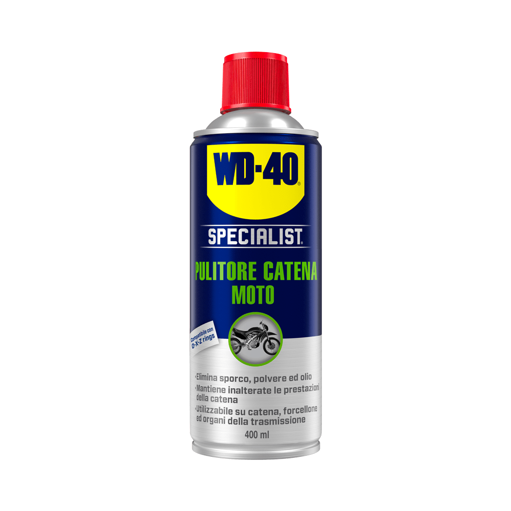 KIT MANUTENZIONE CATENA MOTO WD40 PULITORE GRASSO SPAZZOLA