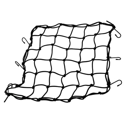 RAGNO RETE ELASTICIZZATA PER MOTO  NERO 42X42 CM