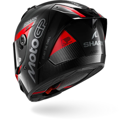 CASCO SHARK AERON MOTOGP CARBONIO ROSSO ANTRACITE