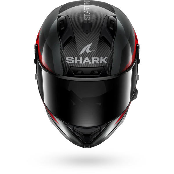 CASCO SHARK AERON MOTOGP CARBONIO ROSSO ANTRACITE