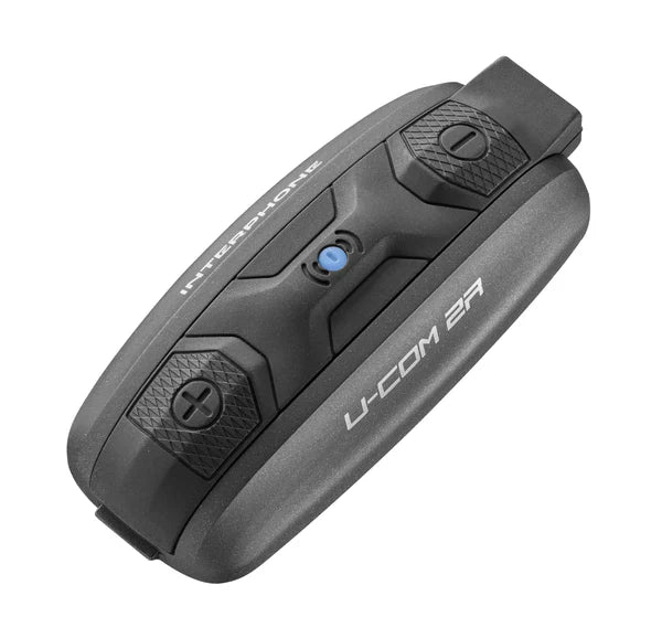 INTERPHONE UCOM 2R DOPPIO INTERFONO MOTO BLUETOOTH 5.1 PER DUE CASCHI 400 MT WAY 30H BATTERIA WATERPROOF