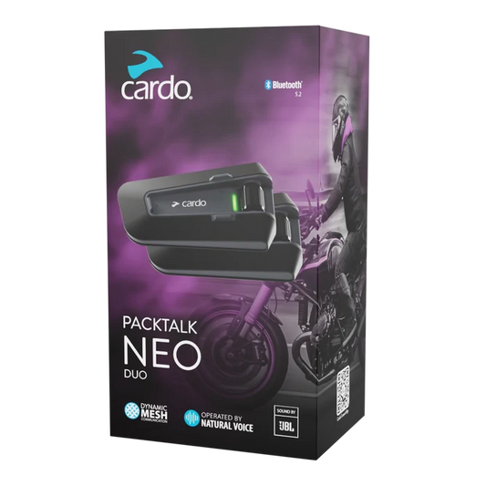 INTERFONO CARDO PACKTALK NEO DUO DYNAMIC MESH IMPERMEABILE IP67