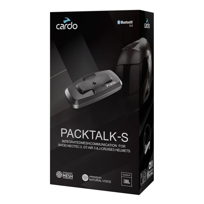 INTERFONO CARDO PACKTALK-S INTEGRATO PER SHOEI NEO3 GT3 J3