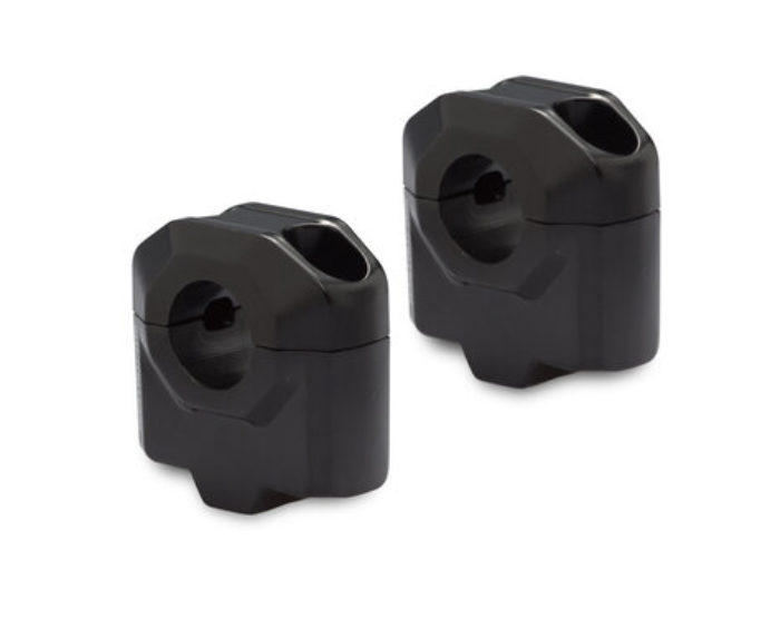 Riser manubrio Ø 22 mm A=30 mm. Nero.