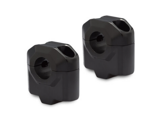 Riser manubrio Ø 22 mm A=30 mm. Nero.