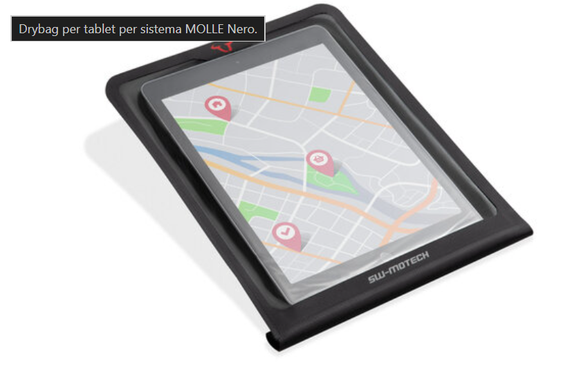 Drybag per tablet per sistema MOLLE Nero.