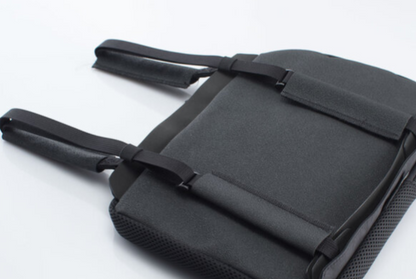 Cuscino comfort TRAVELLER PILLION Nero. 22 x 30 cm. Con imbott. ad aria in poliur.