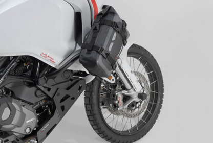 Borsa posteriore Drybag 80 8 l. Grigio/Nero. Impermeabile.