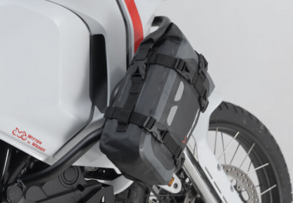 Borsa posteriore Drybag 80 8 l. Grigio/Nero. Impermeabile.