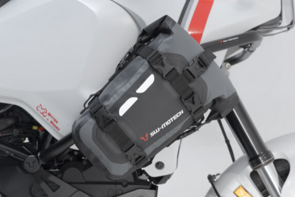 Borsa posteriore Drybag 80 8 l. Grigio/Nero. Impermeabile.