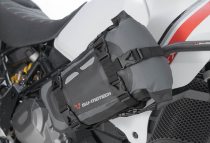 Borsa posteriore Drybag 80 8 l. Grigio/Nero. Impermeabile.