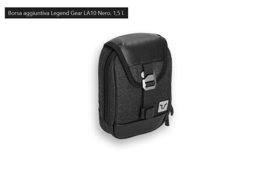Borsa aggiuntiva Legend Gear LA10 Nero. 1,5 l.