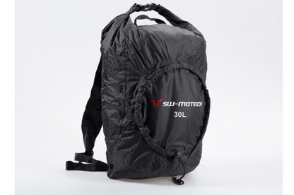 Zaino pieghevole Flexpack 30 l. Nero. Impermeabile.