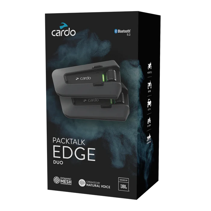 INTERFONO CARDO PACKTALK EDGE DUO DYNAMIC MESH IMPERMEABILE IP67