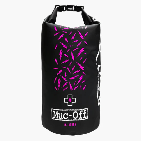 DRY BAG 15L IN TESSUTO PVC SUPER RESISTENTE E IMPERMEABILE MUC-OFF