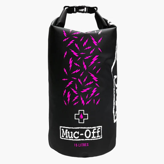 DRY BAG 15L IN TESSUTO PVC SUPER RESISTENTE E IMPERMEABILE MUC-OFF