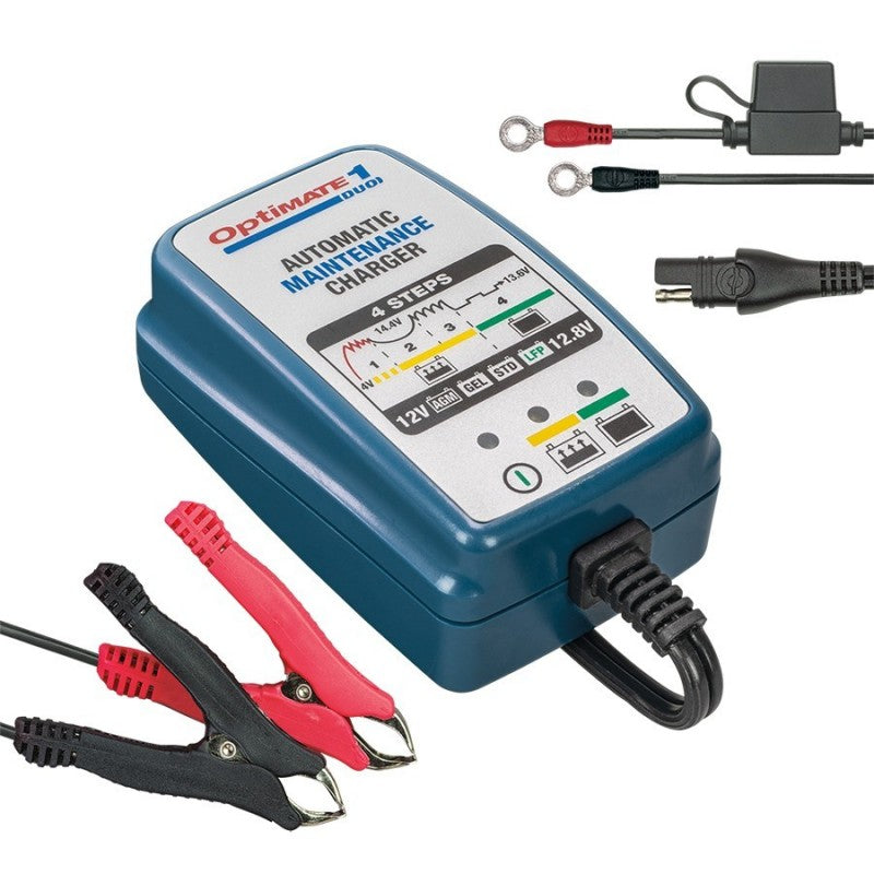 MANTENITORE E CARICA BATTERIA MOTO OPTIMATE 1 DUO
