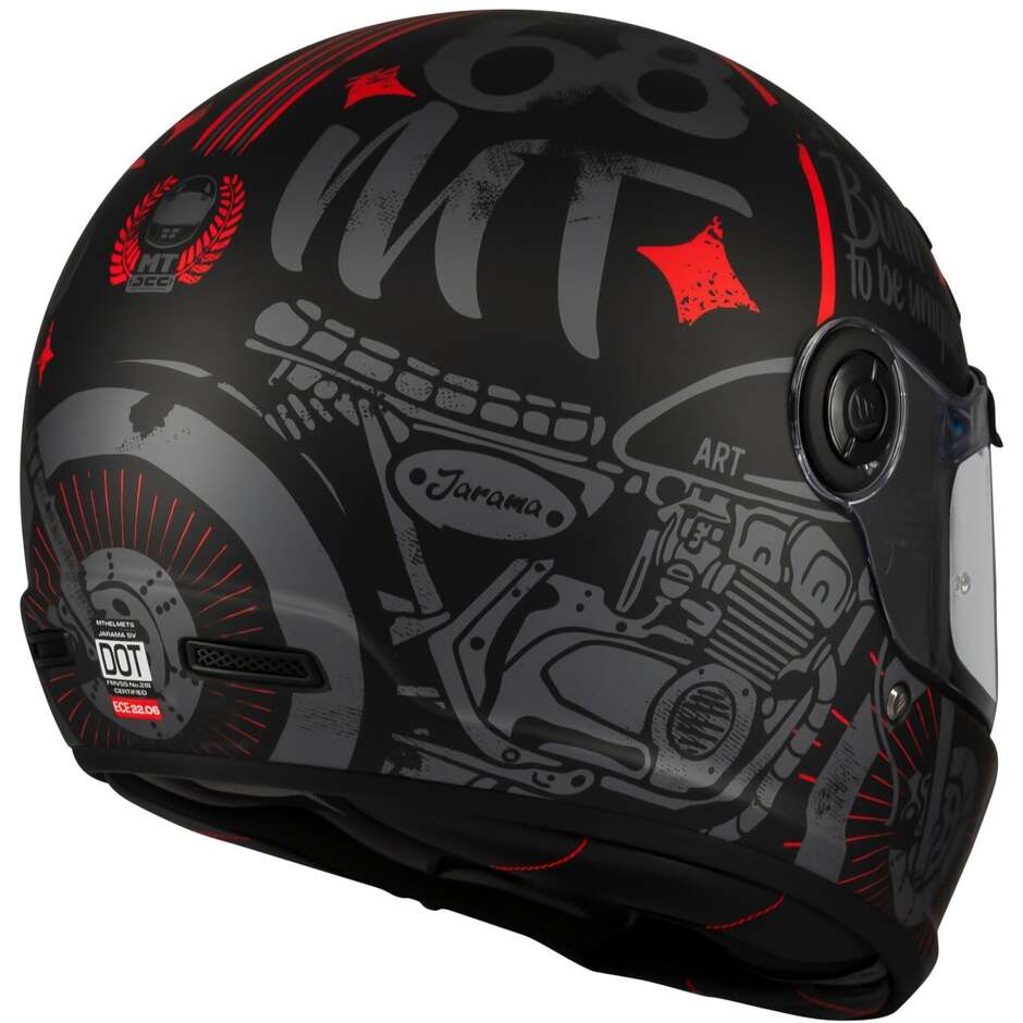 JARAMA ART E5 MATT NERO ROSSO
