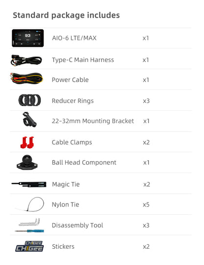 AIO-6 MAX CARPLAY CHIGEE SISTEMA GUIDA INTELLIGENTE