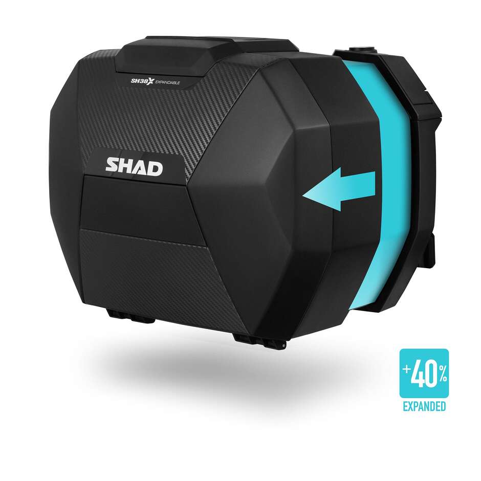 VALIGIE LATERALI ESPANDIBILI SH38X CARBONIO