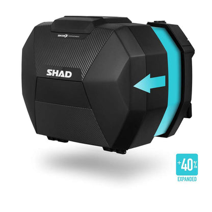 VALIGIE LATERALI ESPANDIBILI SH38X CARBONIO